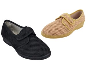 CHAUSSON CONFORT FEMME EN MESH A SCRATCH 5555420 Chaussons Femme Toile