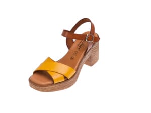 SANDALO PELLE TACCO ALTO 0252279 Sandali Donna